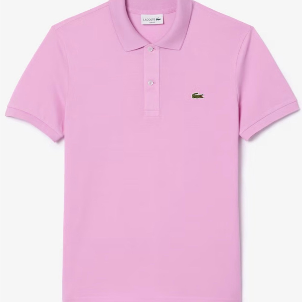 NWT Lacoste Men's Pink Polo Shirt 4/M